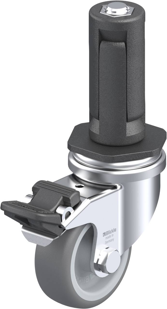 Blickle 847762 LRA-TPA 50G-FI-ER03 Kółko skrętne z hamulcem Średnica koła: 50 mm Maksymalne obciążenie: 50 kg 1 szt. - obrazek 1