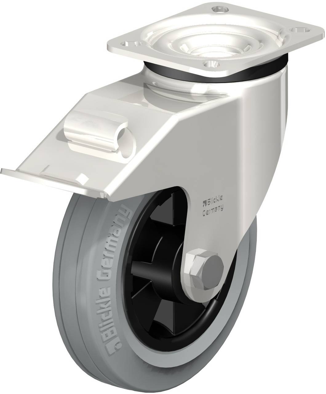 Blickle 623058 LEX-VPP 150XR-1-FI-SG Kółko skrętne z hamulcem Średnica koła: 150 mm Maksymalne obciążenie: 135 kg 1 szt. - obrazek 1