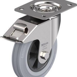 Blickle 462630 LEX-VPP 160G-FI-SG Kółko skrętne z hamulcem Średnica koła: 160 mm Maksymalne obciążenie: 135 kg 1 szt.