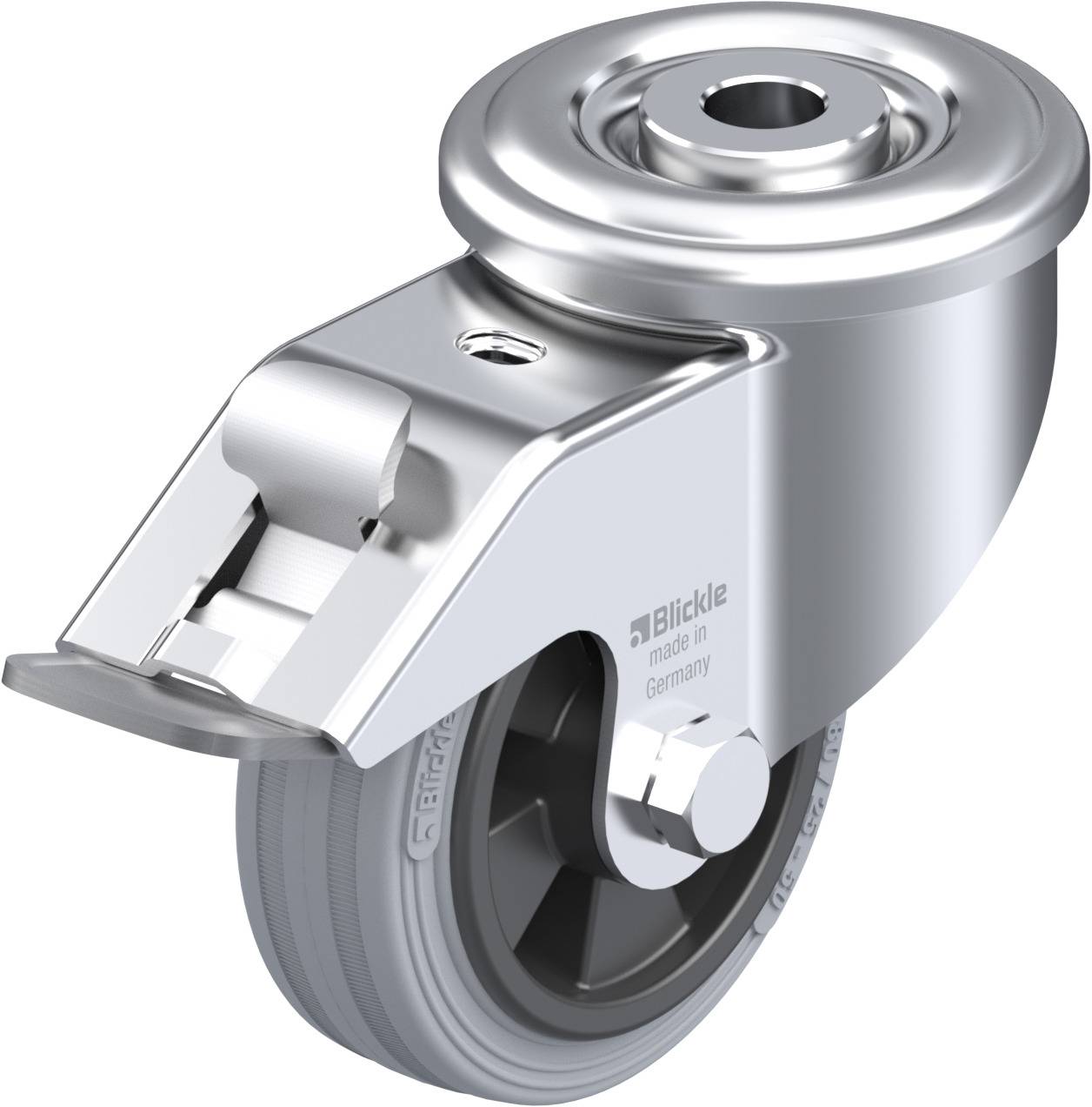 Blickle 849839 LER-VPP 80R-FI-SG Kółko skrętne z hamulcem Średnica koła: 80 mm Maksymalne obciążenie: 50 kg 1 szt. - obrazek 1