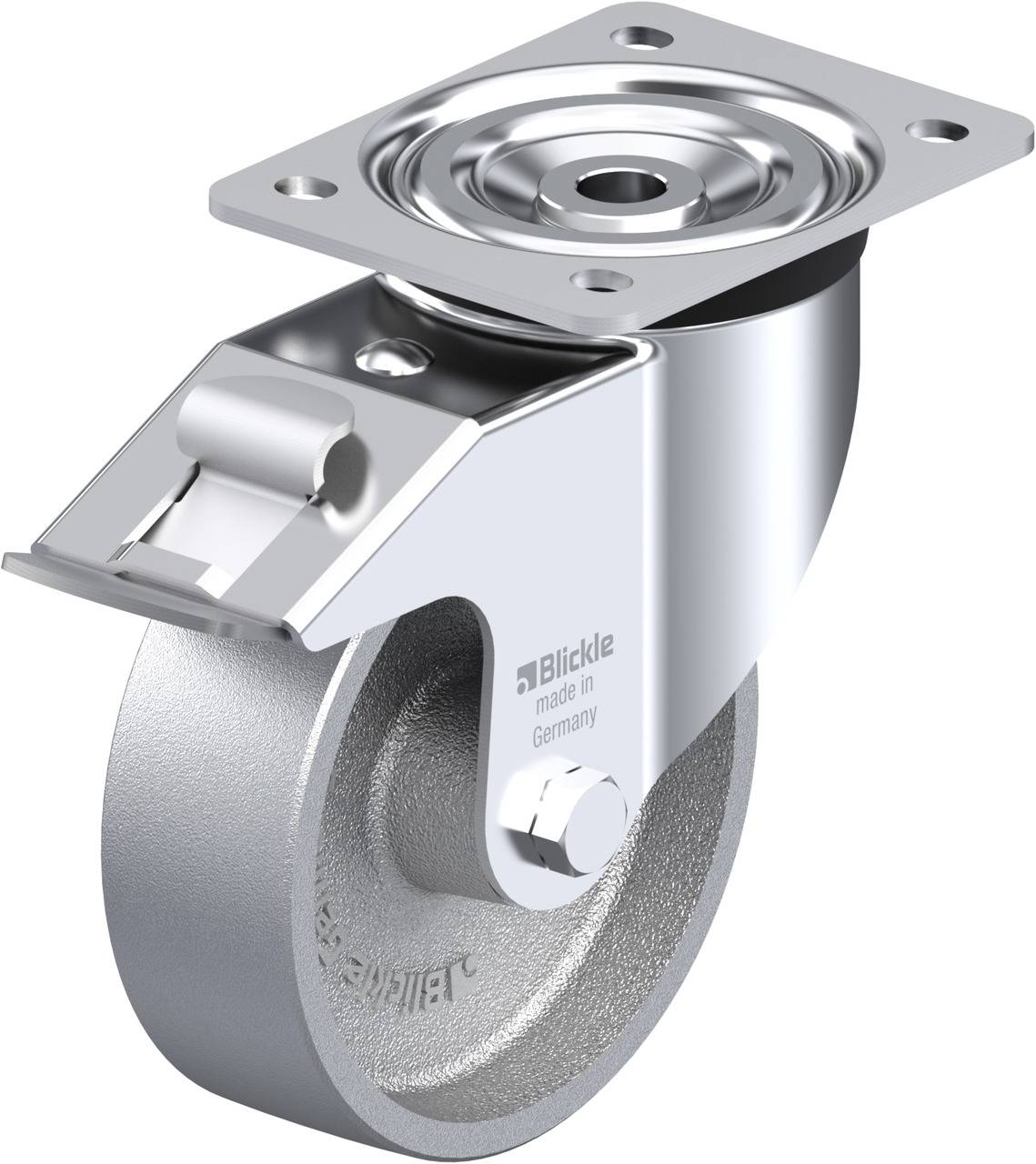 Blickle 80275 L-G 150G-FI Kółko skrętne z hamulcem Średnica koła: 150 mm Maksymalne obciążenie: 400 kg 1 szt. - obrazek 1