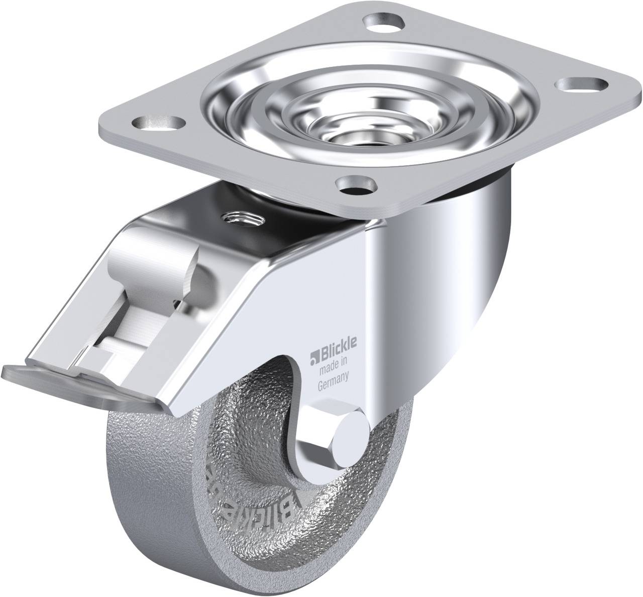 Blickle 313080 L-G 80G-FI Kółko skrętne z hamulcem Średnica koła: 80 mm Maksymalne obciążenie: 200 kg 1 szt. - obrazek 1