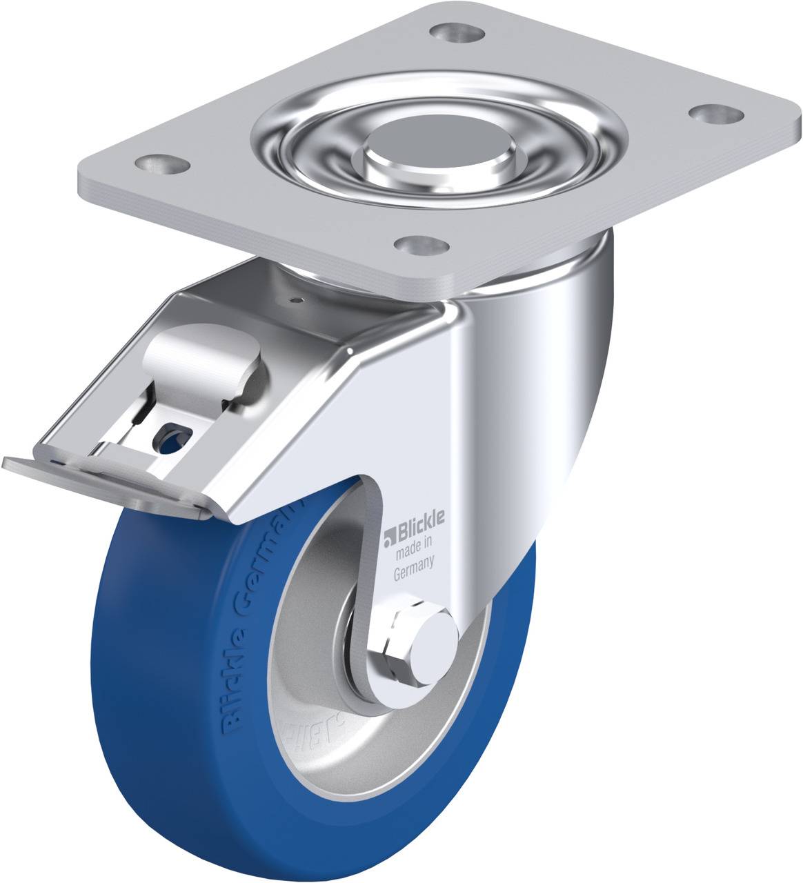 Blickle 743592 LH-ALBS 125K-3-FI Kółko skrętne z hamulcem Średnica koła: 125 mm Maksymalne obciążenie: 370 kg 1 szt. - obrazek 1