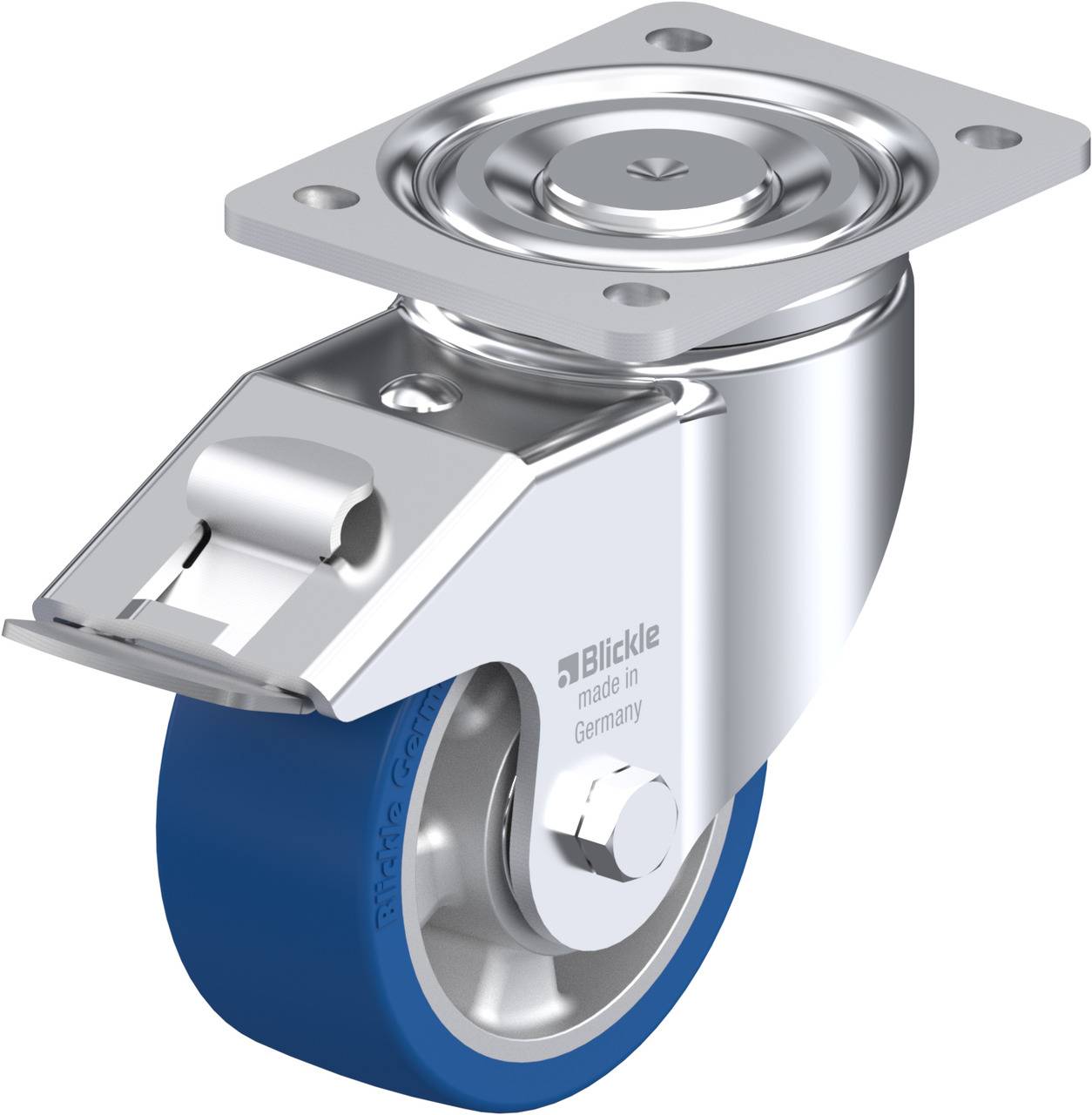 Blickle 754573 LH-ALBS 127K-FI Kółko skrętne z hamulcem Średnica koła: 125 mm Maksymalne obciążenie: 450 kg 1 szt. - obrazek 1