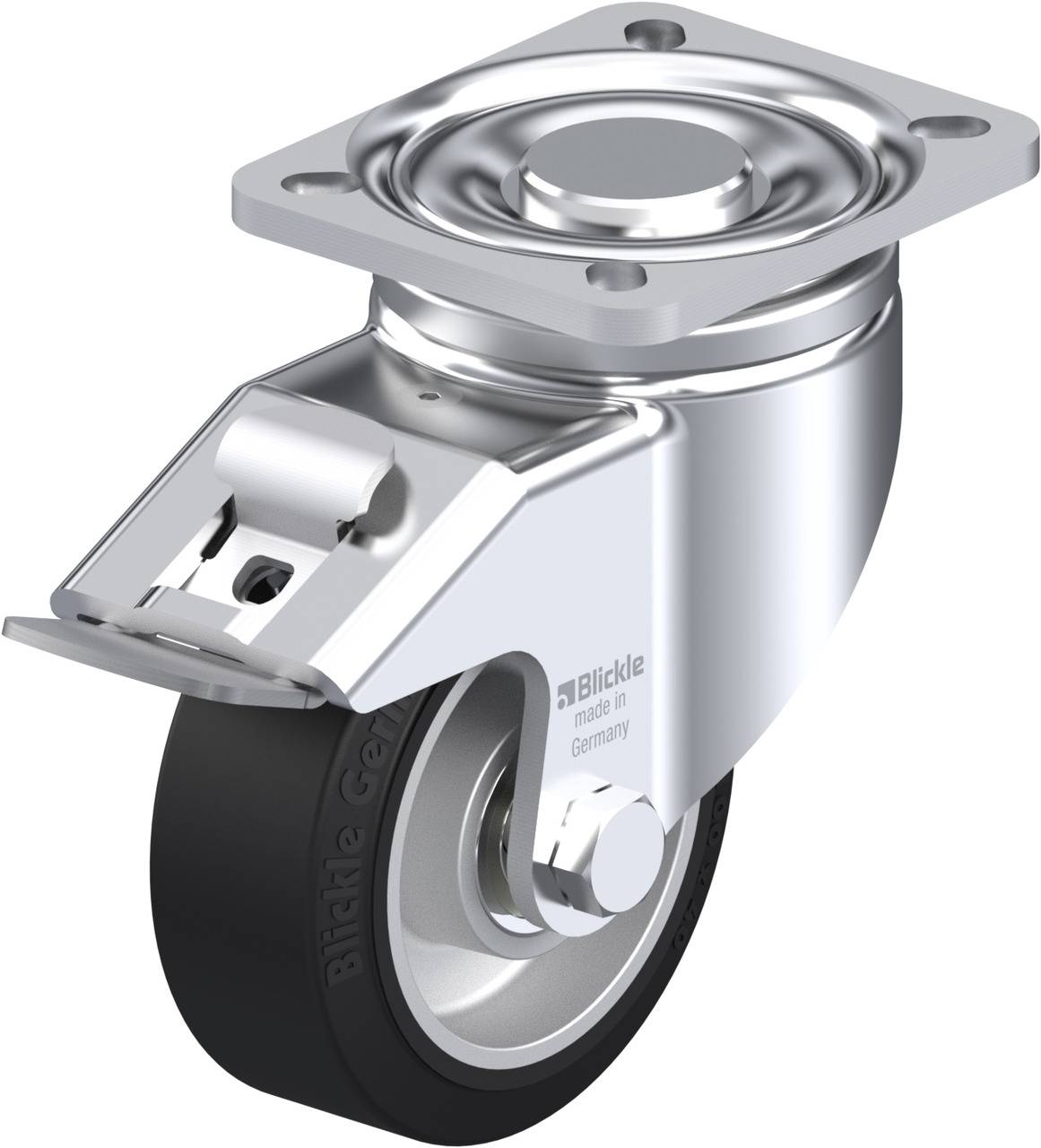 Blickle 626093 LH-ALEV 100K-1-FI Kółko skrętne z hamulcem Średnica koła: 100 mm Maksymalne obciążenie: 200 kg 1 szt. - obrazek 1