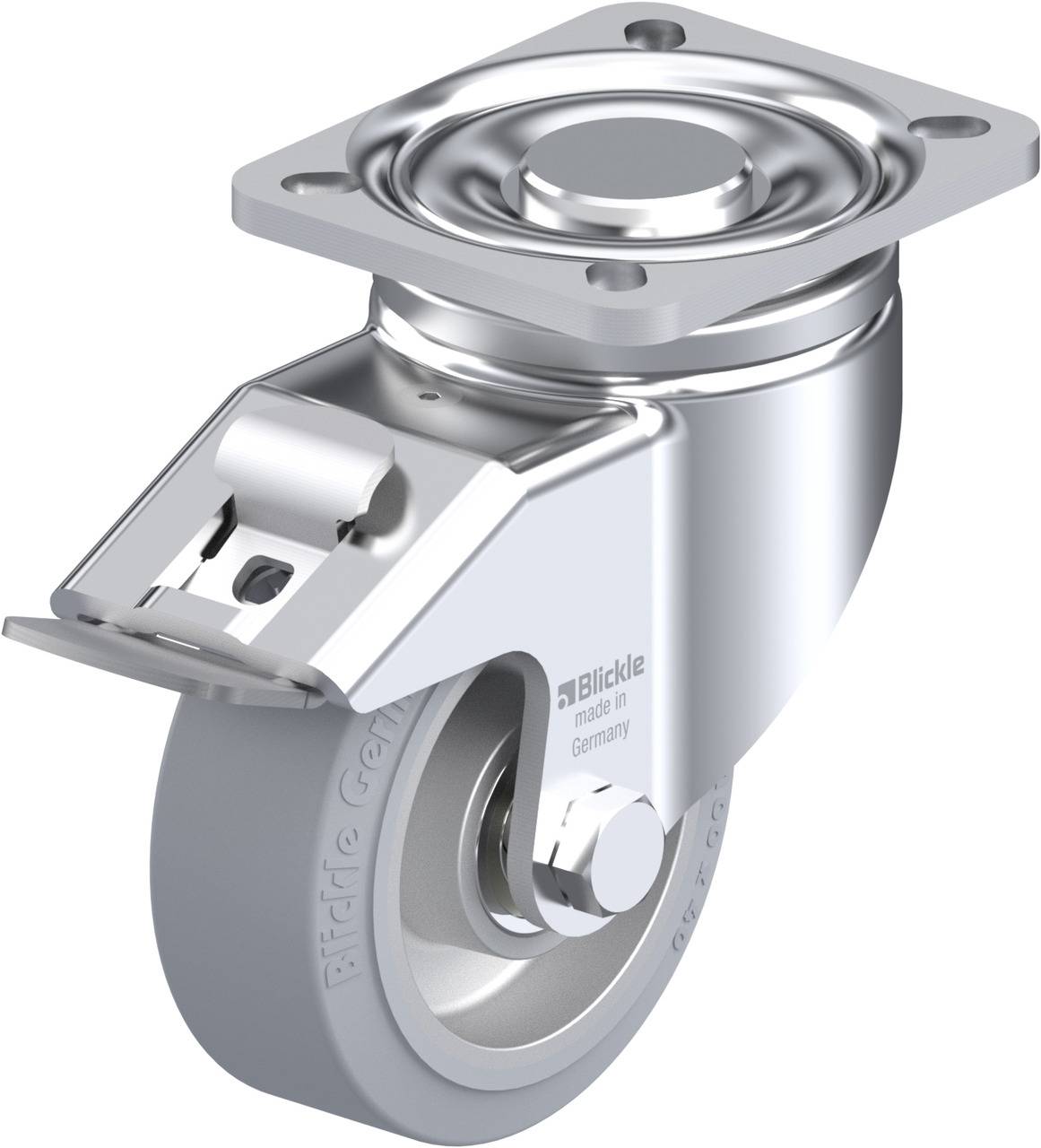 Blickle 680959 LH-ALEV 100K-1-FI-SG Kółko skrętne z hamulcem Średnica koła: 100 mm Maksymalne obciążenie: 200 kg 1 szt. - obrazek 1