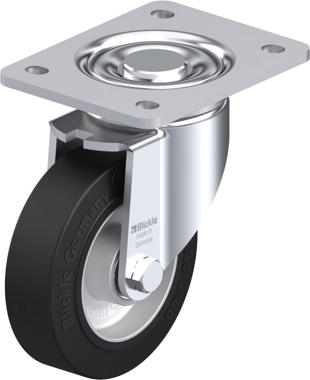 Blickle 279224 LH-ALEV 125K-3 Kółko skrętne Średnica koła: 125 mm Maksymalne obciążenie: 250 kg 1 szt. - obrazek 1