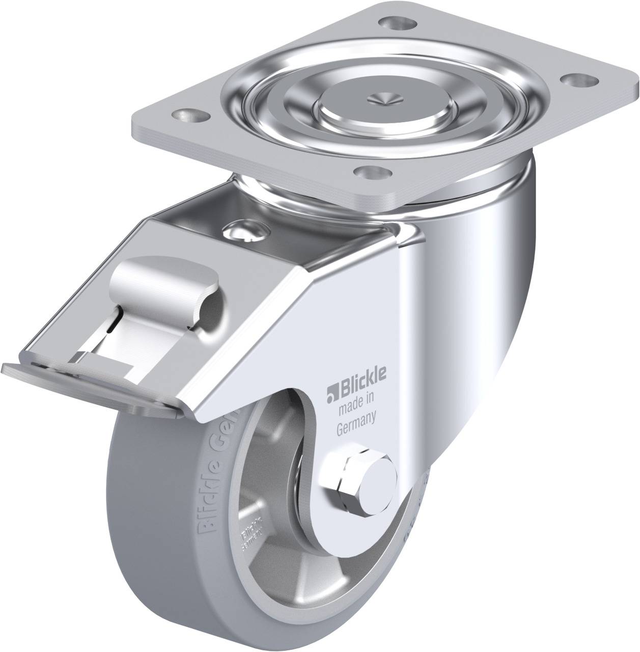 Blickle 632687 LH-ALEV 127K-FI-SG Kółko skrętne z hamulcem Średnica koła: 125 mm Maksymalne obciążenie: 300 kg 1 szt. - obrazek 1
