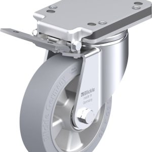 Blickle 736802 LH-ALEV 160K-IS-SG Kółko skrętne z hamulcem Średnica koła: 160 mm Maksymalne obciążenie: 400 kg 1 szt.