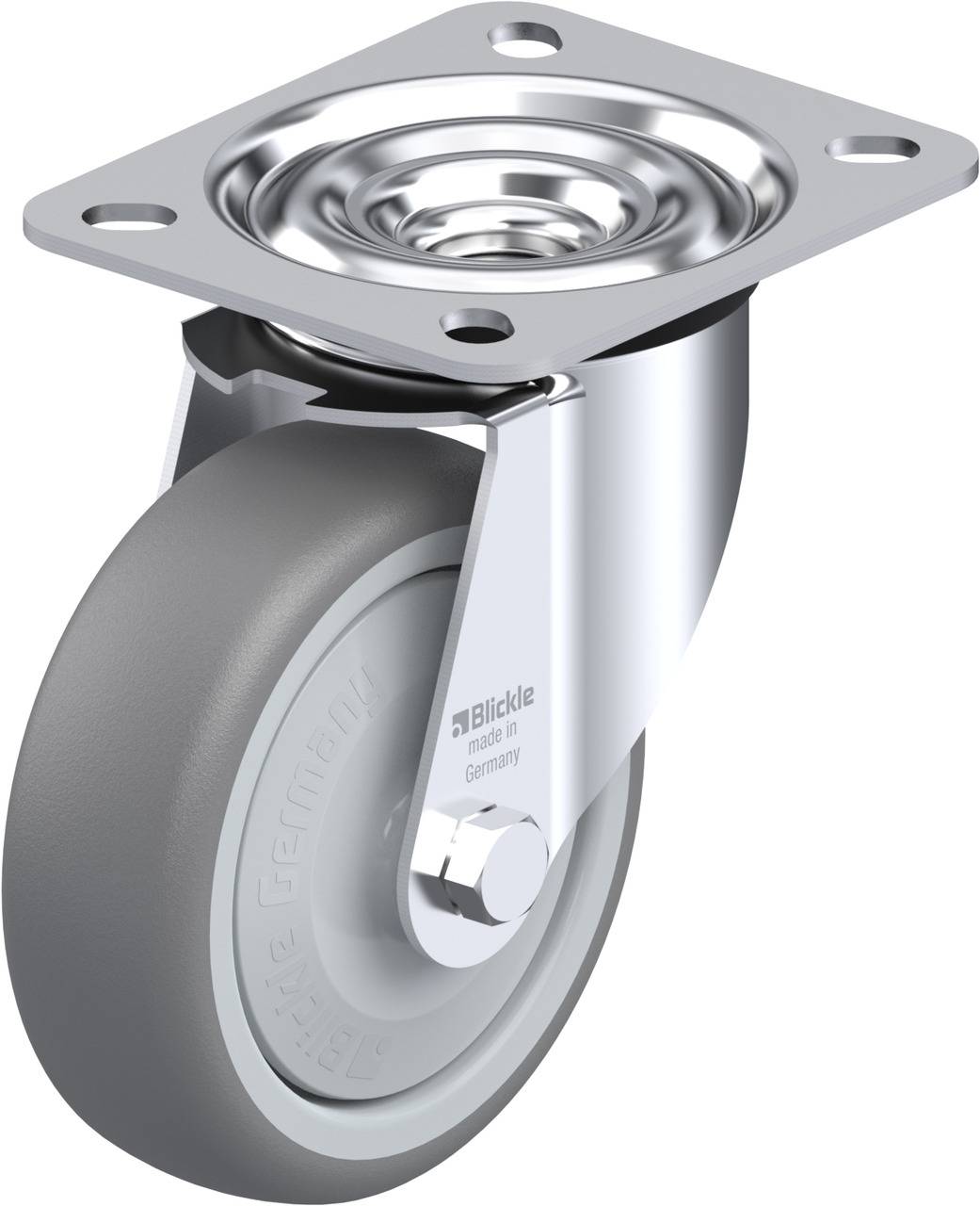Blickle 847605 LE-TPA 102KF Kółko skrętne Średnica koła: 100 mm Maksymalne obciążenie: 110 kg 1 szt. - obrazek 1