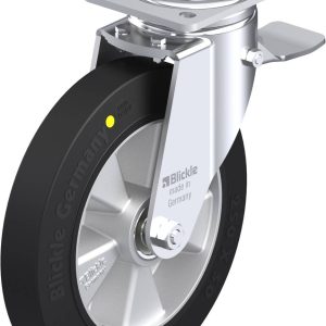 Blickle 852028 LH-ALEV 250K-ST-EL Kółko skrętne z hamulcem Średnica koła: 250 mm Maksymalne obciążenie: 650 kg 1 szt.