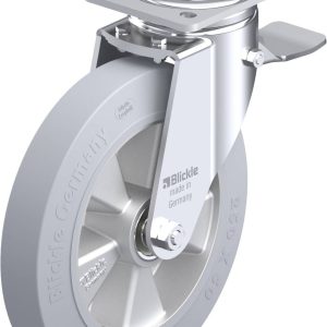 Blickle 520908 LH-ALEV 250K-ST-SG Kółko skrętne z hamulcem Średnica koła: 250 mm Maksymalne obciążenie: 650 kg 1 szt.