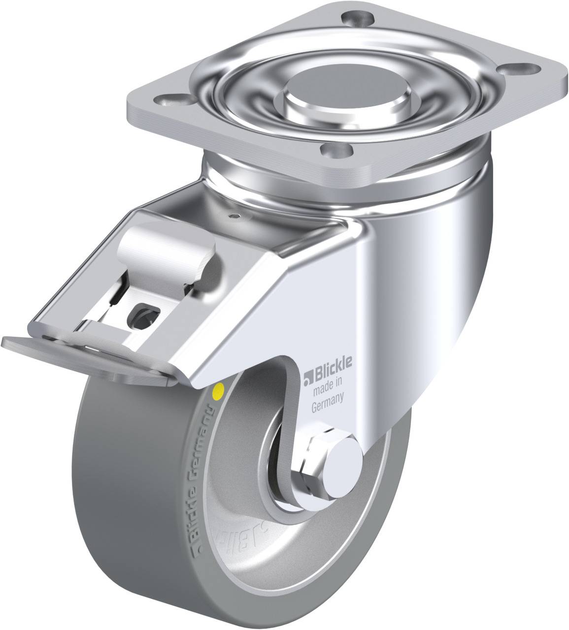 Blickle 634774 LH-ALTH 100K-1-FI-AS Kółko skrętne z hamulcem Średnica koła: 100 mm Maksymalne obciążenie: 350 kg 1 szt. - obrazek 1