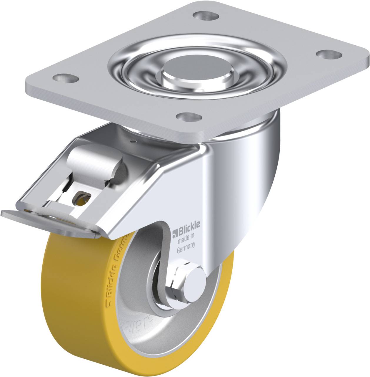 Blickle 634170 LH-ALTH 100K-3-FI Kółko skrętne z hamulcem Średnica koła: 100 mm Maksymalne obciążenie: 350 kg 1 szt. - obrazek 1