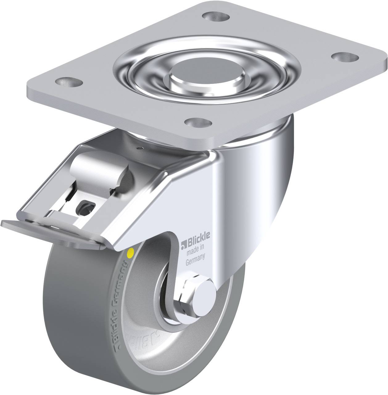 Blickle 743242 LH-ALTH 100K-3-FI-AS Kółko skrętne z hamulcem Średnica koła: 100 mm Maksymalne obciążenie: 350 kg 1 szt. - obrazek 1