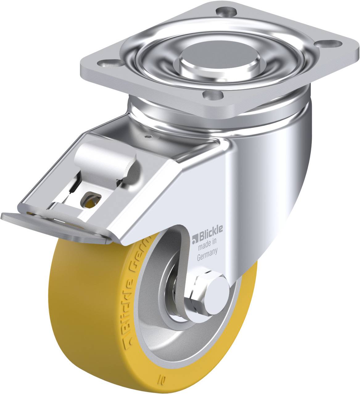 Blickle 615146 LH-ALTH 101K-1-FI Kółko skrętne z hamulcem Średnica koła: 100 mm Maksymalne obciążenie: 420 kg 1 szt. - obrazek 1
