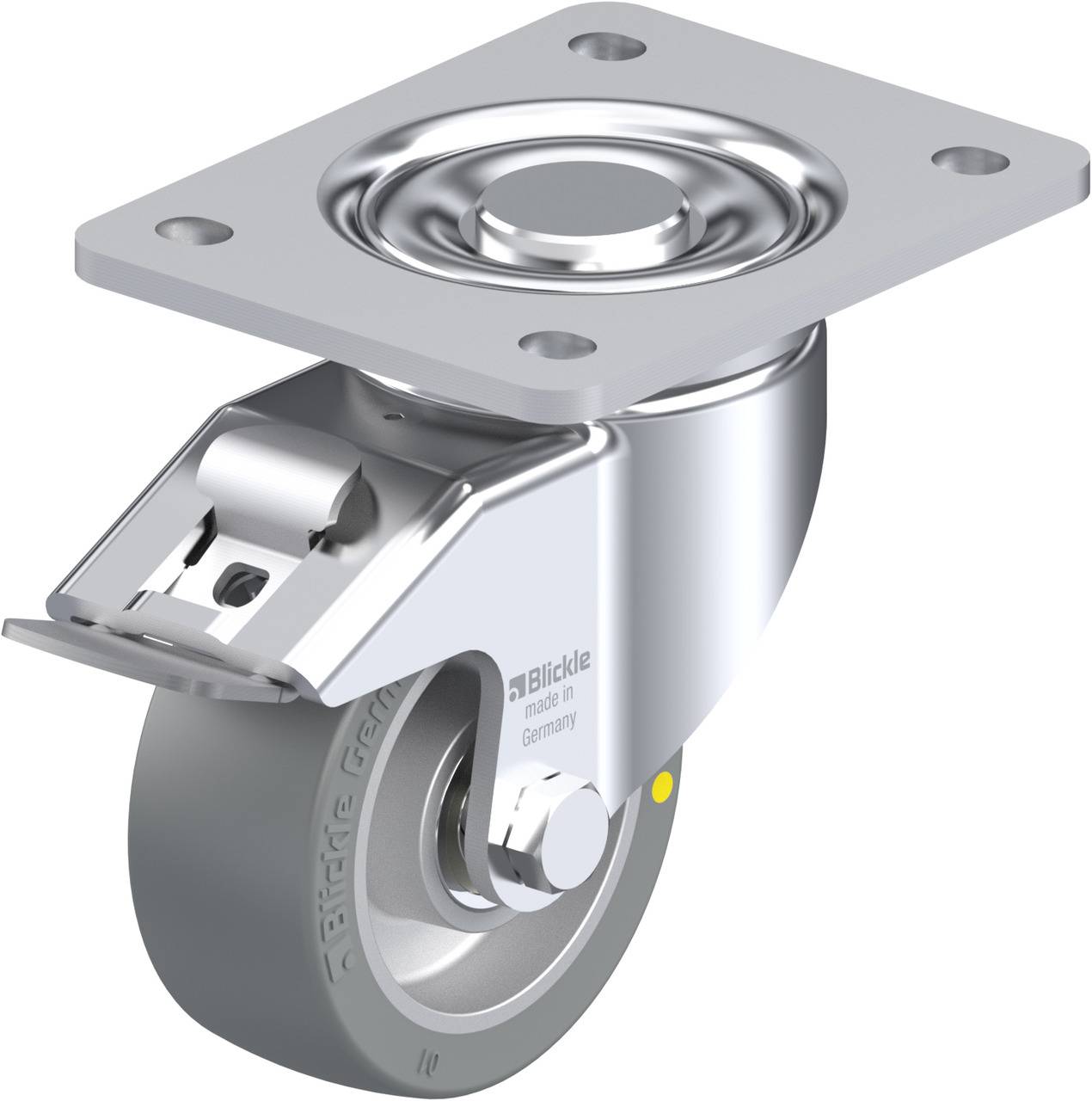 Blickle 852511 LH-ALTH 101K-3-FI-AS Kółko skrętne z hamulcem Średnica koła: 100 mm Maksymalne obciążenie: 420 kg 1 szt. - obrazek 1