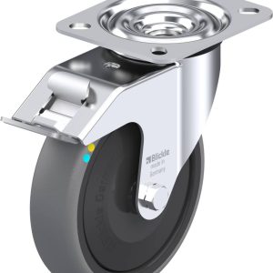 Blickle 849855 LE-TPA 127KFD-FI-ELS Kółko skrętne z hamulcem Średnica koła: 125 mm Maksymalne obciążenie: 80 kg 1 szt.
