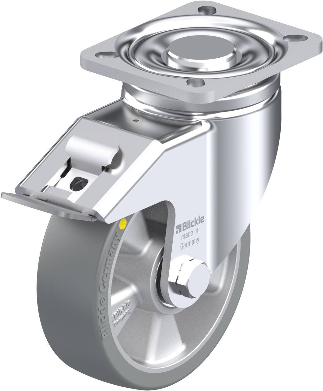 Blickle 614149 LH-ALTH 125K-1-FI-AS Kółko skrętne z hamulcem Średnica koła: 125 mm Maksymalne obciążenie: 550 kg 1 szt. - obrazek 1