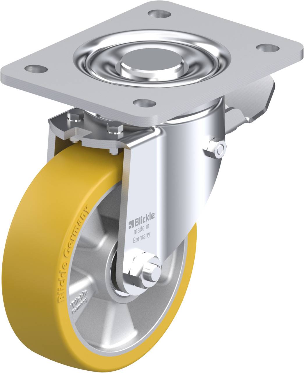 Blickle 279000 LH-ALTH 125K-3-ST Kółko skrętne z hamulcem Średnica koła: 125 mm Maksymalne obciążenie: 550 kg 1 szt. - obrazek 1
