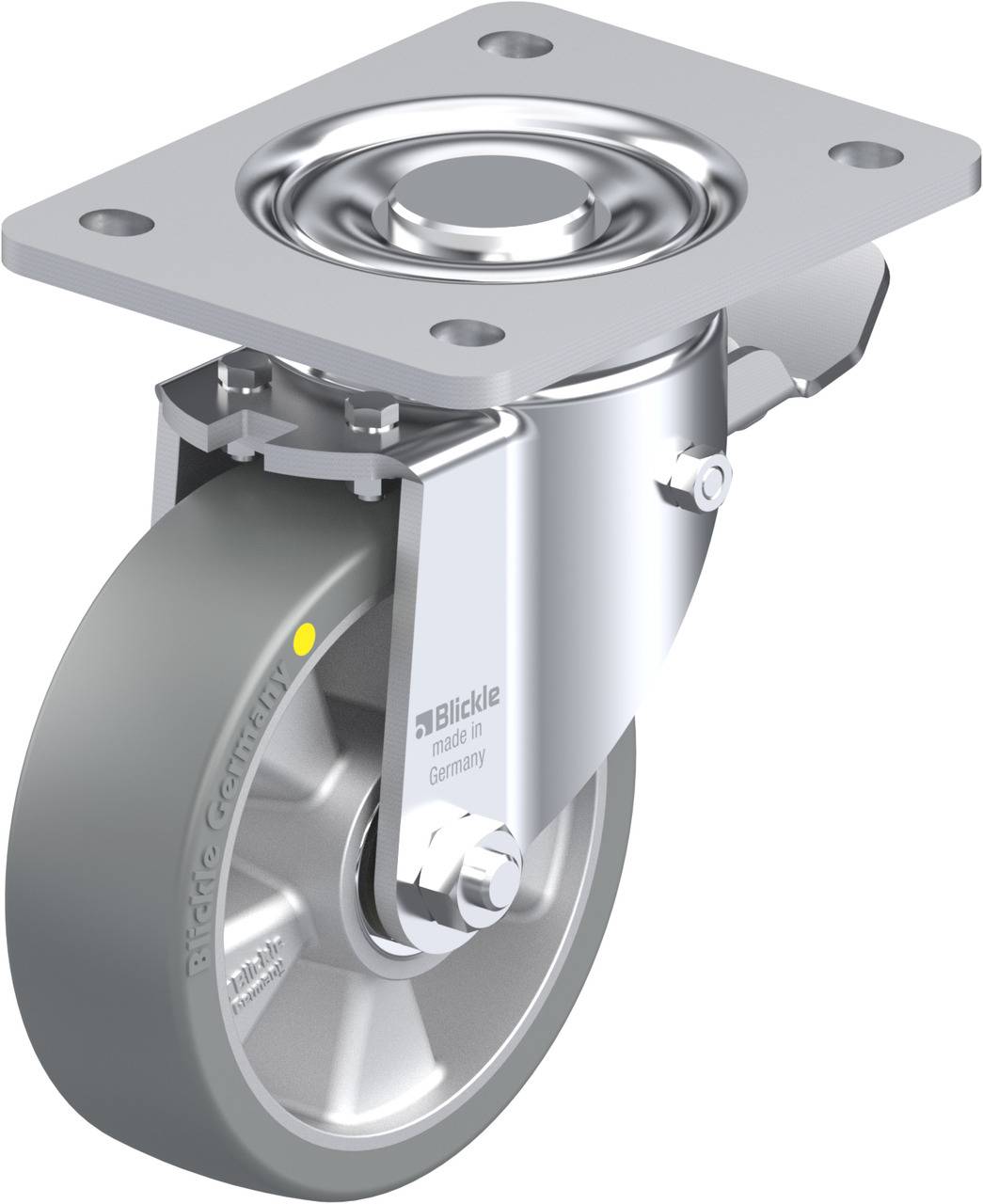 Blickle 708081 LH-ALTH 125K-3-ST-AS Kółko skrętne z hamulcem Średnica koła: 125 mm Maksymalne obciążenie: 550 kg 1 szt. - obrazek 1