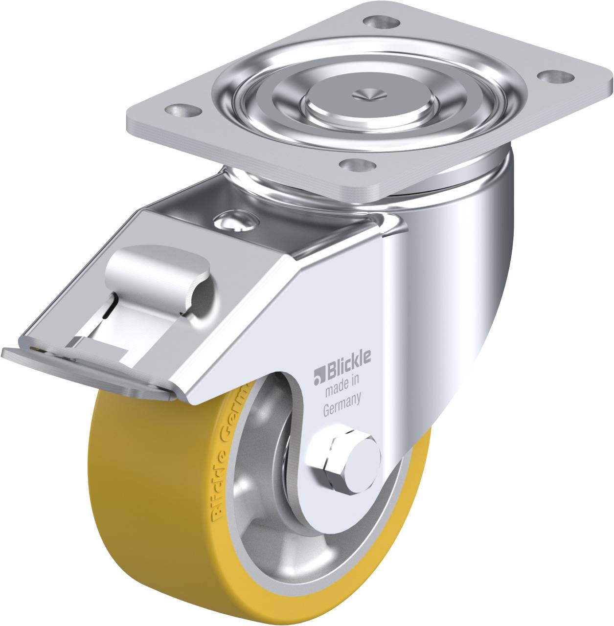 Blickle 473967 LH-ALTH 127K-FI Kółko skrętne z hamulcem Średnica koła: 125 mm Maksymalne obciążenie: 750 kg 1 szt. - obrazek 1