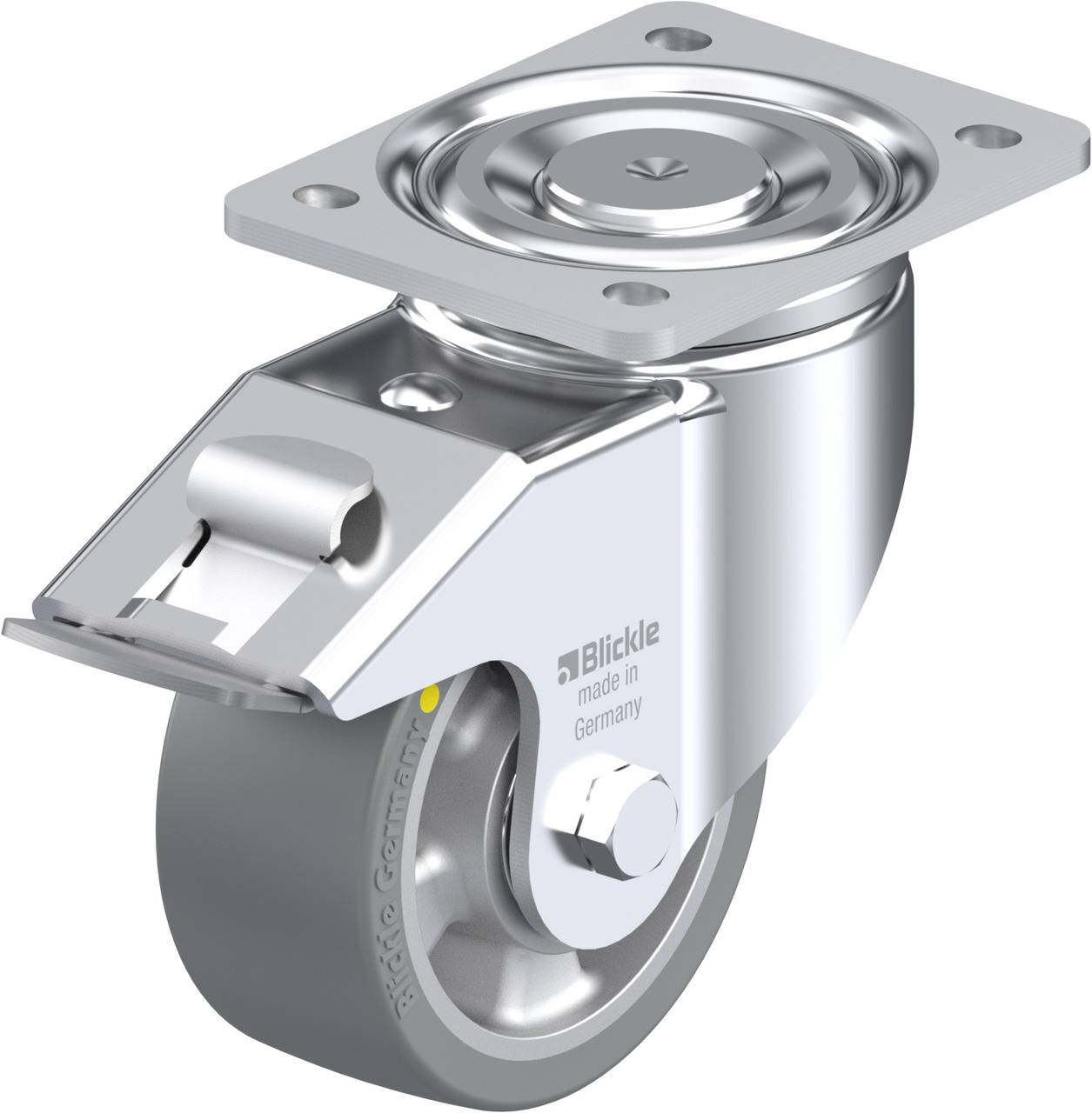 Blickle 740483 LH-ALTH 127K-FI-AS Kółko skrętne z hamulcem Średnica koła: 125 mm Maksymalne obciążenie: 750 kg 1 szt. - obrazek 1