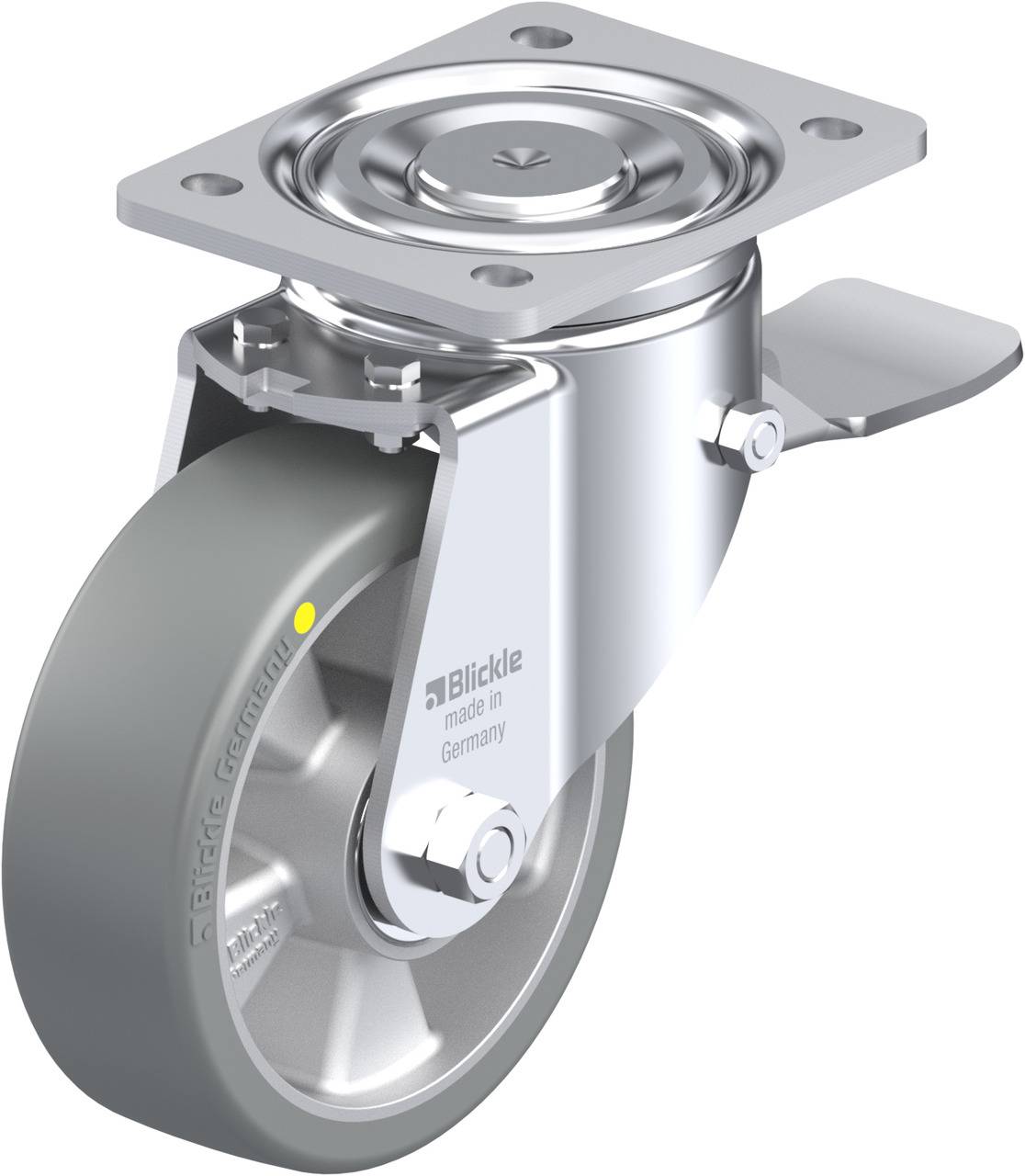 Blickle 760474 LH-ALTH 150K-ST-AS Kółko skrętne z hamulcem Średnica koła: 150 mm Maksymalne obciążenie: 650 kg 1 szt. - obrazek 1