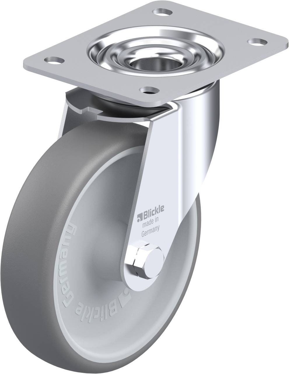Blickle 757038 LE-TPA 160G Kółko skrętne Średnica koła: 160 mm Maksymalne obciążenie: 200 kg 1 szt. - obrazek 1