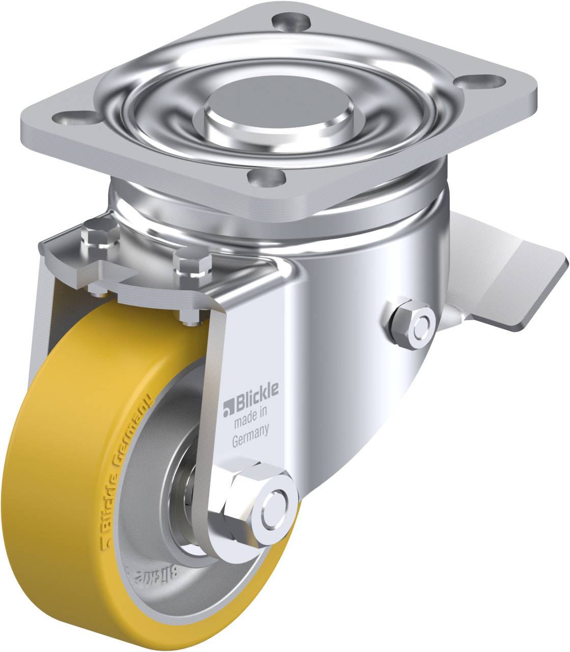 Blickle 300657 LH-ALTH 80K-ST Kółko skrętne z hamulcem Średnica koła: 80 mm Maksymalne obciążenie: 200 kg 1 szt. - obrazek 1