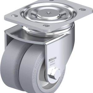 Blickle 852077 LHD-ALEV 100K-SG Podwójny zestaw kołowy Średnica koła: 100 mm Maksymalne obciążenie: 400 kg 1 szt.