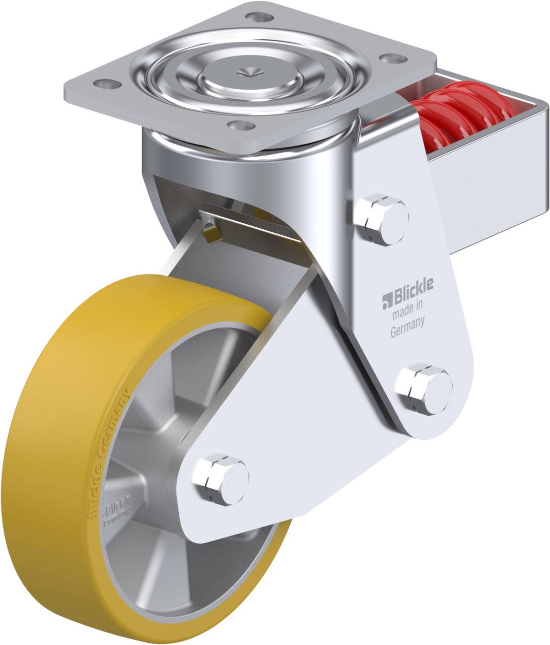 Blickle 605345 LHF-ALTH 160K Kółko skrętne, sprężynowe Średnica koła: 160 mm Maksymalne obciążenie: 750 kg 1 szt. - obrazek 1