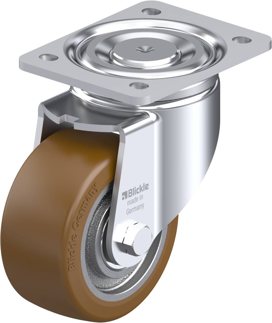 Blickle 754602 LH-GB 128K Kółko skrętne Średnica koła: 125 mm Maksymalne obciążenie: 850 kg 1 szt. - obrazek 1