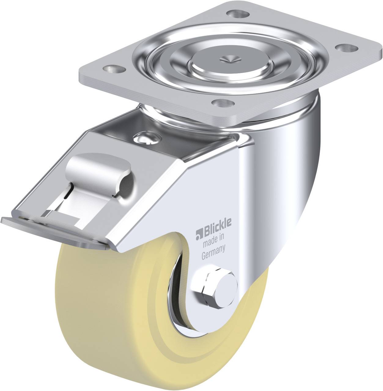 Blickle 585737 LH-GSPO 125K-FI Kółko skrętne z hamulcem Średnica koła: 125 mm Maksymalne obciążenie: 900 kg 1 szt. - obrazek 1
