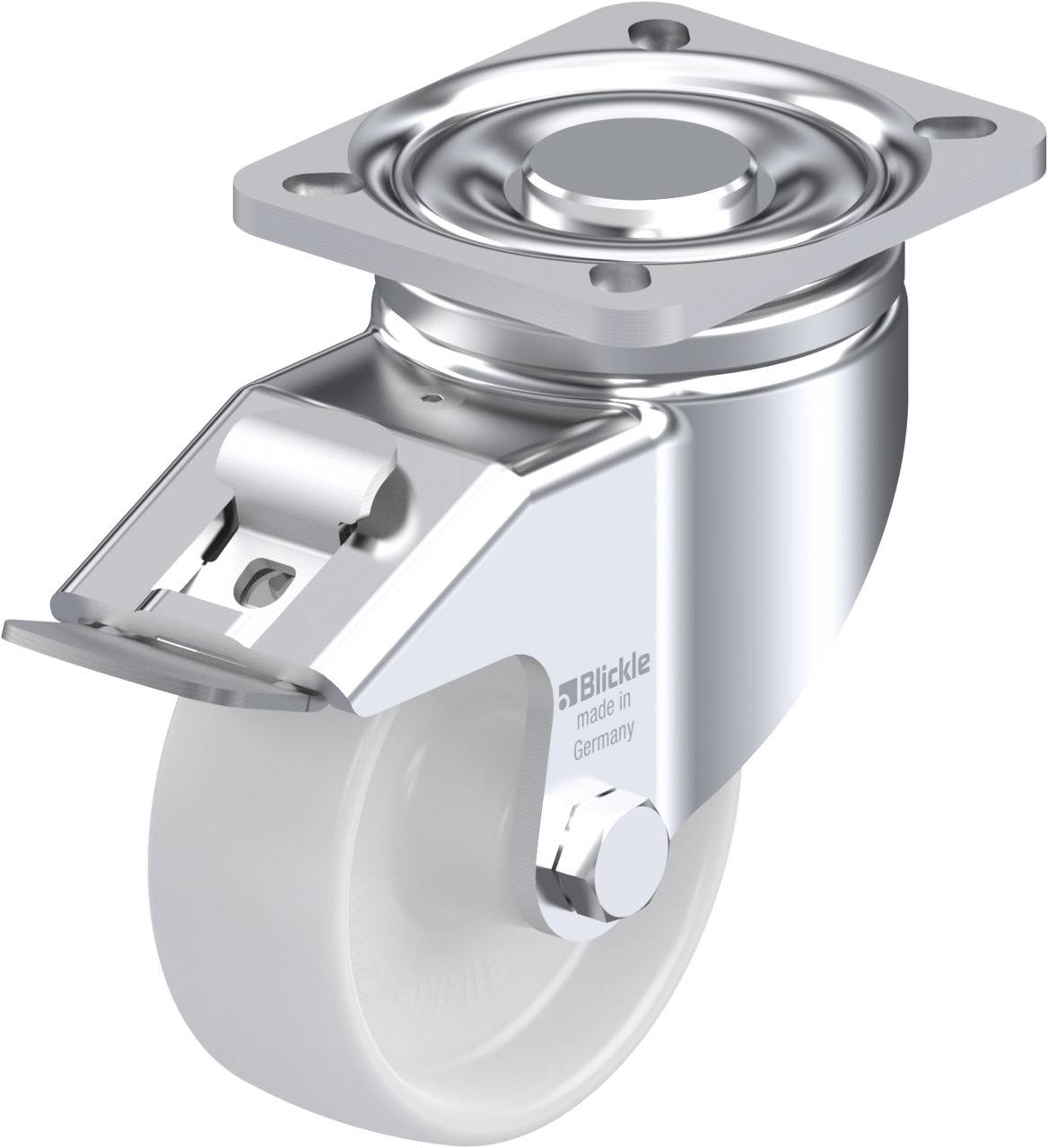 Blickle 583153 LH-PO 100G-1-FI Kółko skrętne z hamulcem Średnica koła: 100 mm Maksymalne obciążenie: 280 kg 1 szt. - obrazek 1