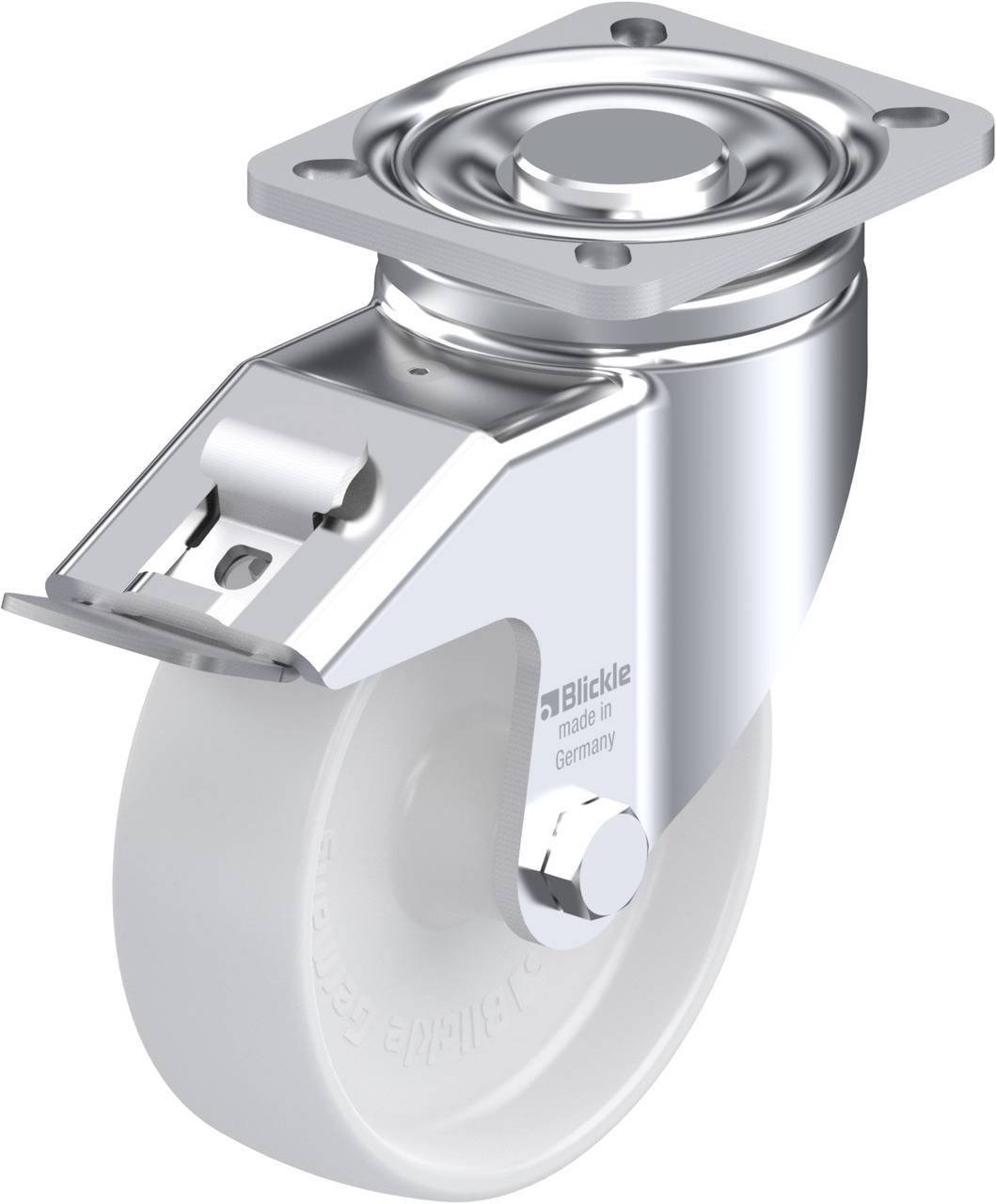 Blickle 584631 LH-PO 125G-1-FI Kółko skrętne z hamulcem Średnica koła: 125 mm Maksymalne obciążenie: 300 kg 1 szt. - obrazek 1