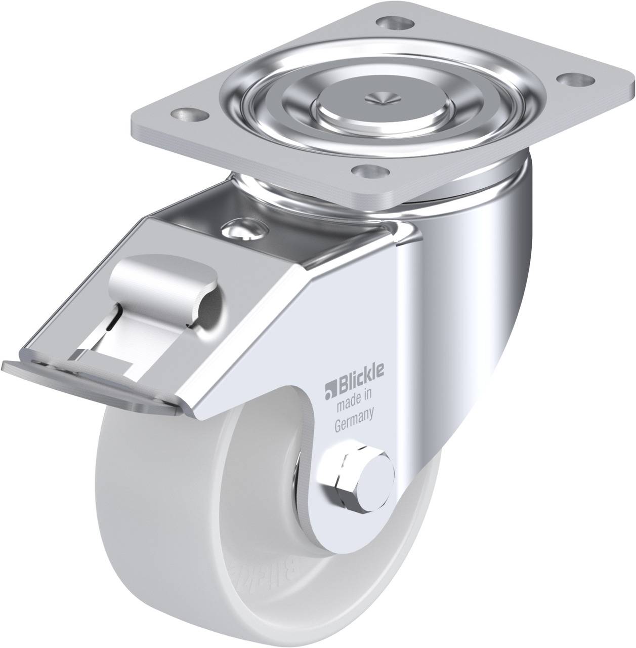 Blickle 755793 LH-PO 127K-FI Kółko skrętne z hamulcem Średnica koła: 125 mm Maksymalne obciążenie: 400 kg 1 szt. - obrazek 1