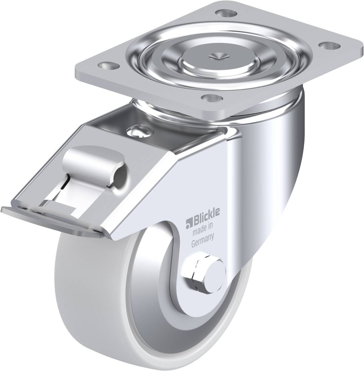 Blickle 852779 LH-PO 127K-FI-FA Kółko skrętne z hamulcem Średnica koła: 125 mm Maksymalne obciążenie: 400 kg 1 szt. - obrazek 1