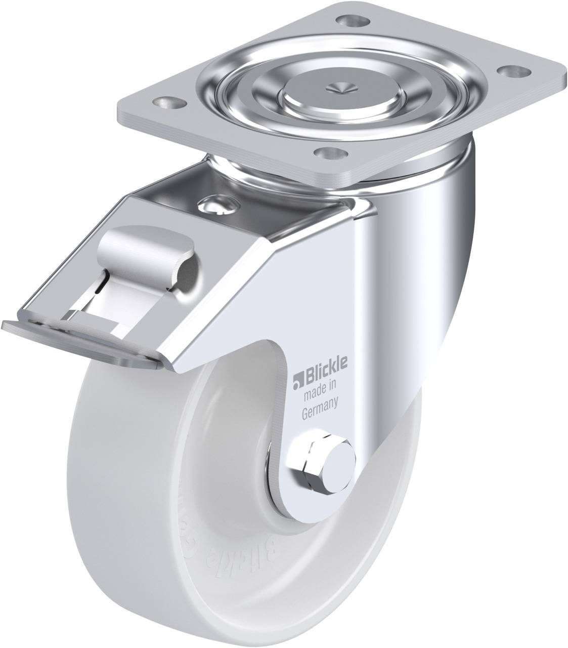 Blickle 537712 LH-PO 150K-FI Kółko skrętne z hamulcem Średnica koła: 150 mm Maksymalne obciążenie: 400 kg 1 szt. - obrazek 1