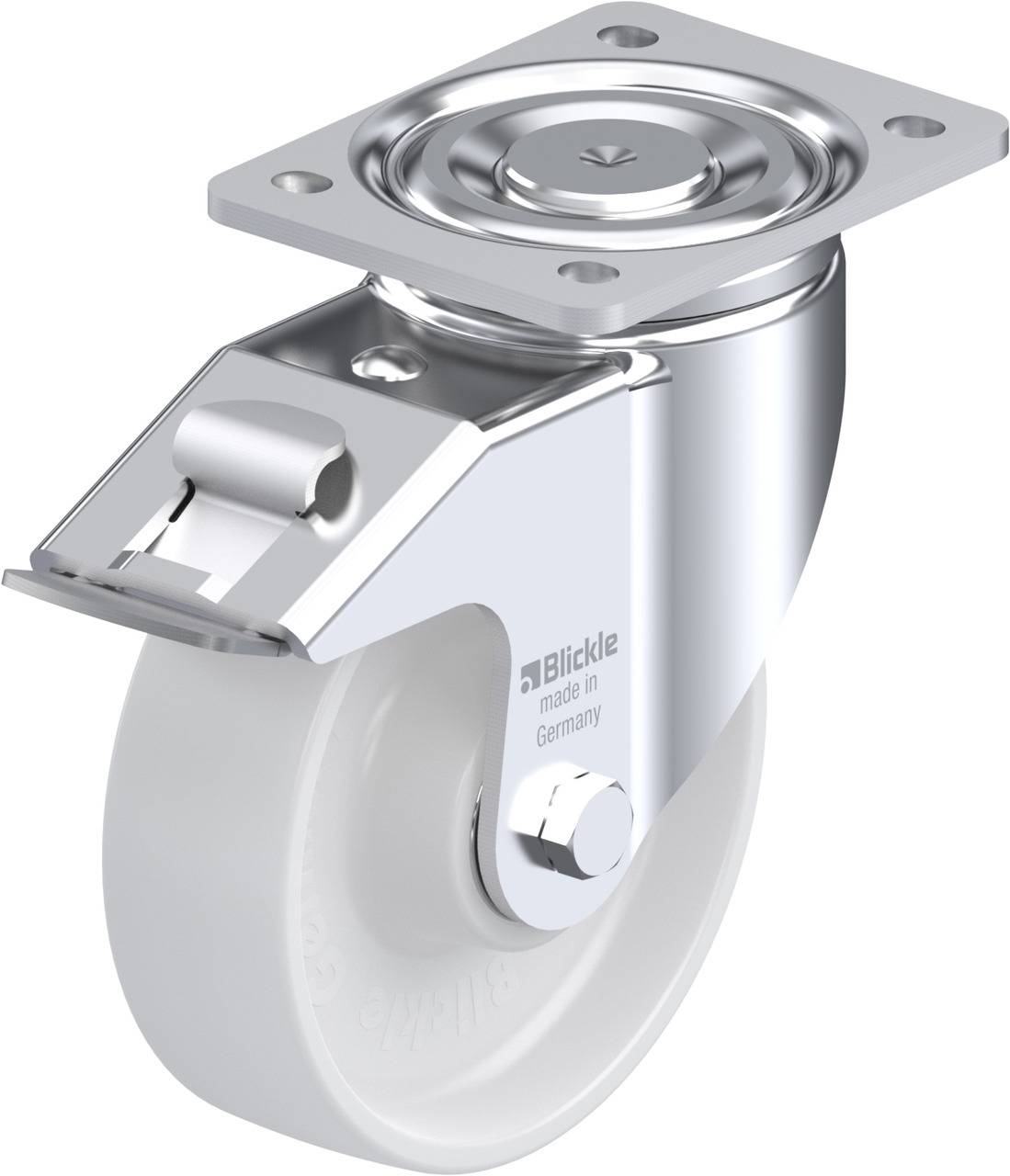 Blickle 580423 LH-PO 160K-FI Kółko skrętne z hamulcem Średnica koła: 160 mm Maksymalne obciążenie: 450 kg 1 szt. - obrazek 1