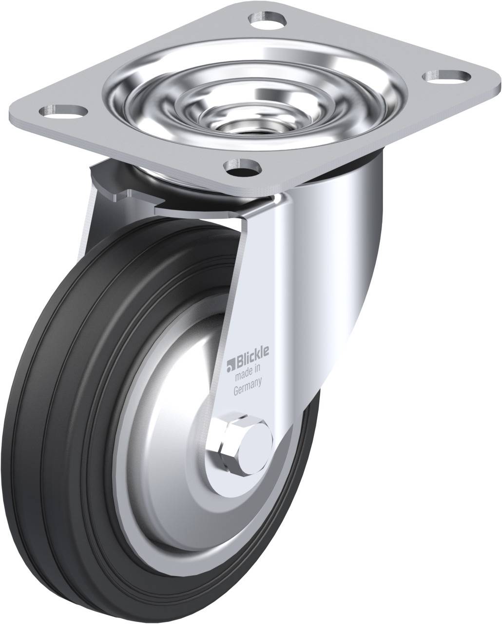 Blickle 287565 LE-VE 100R-FA Kółko skrętne Średnica koła: 100 mm Maksymalne obciążenie: 70 kg 1 szt. - obrazek 1