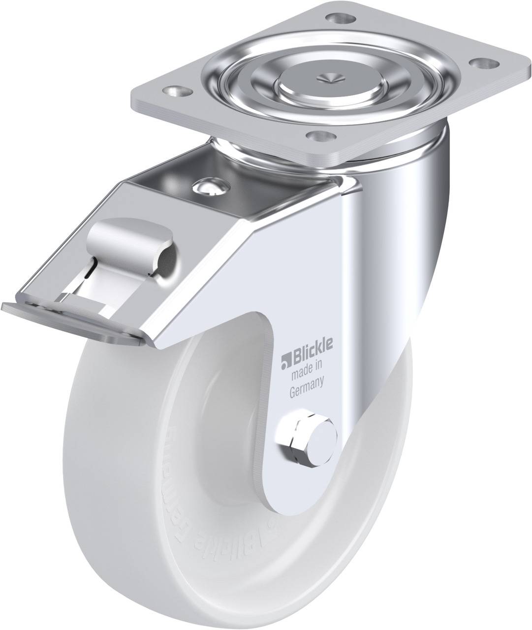 Blickle 628156 LH-PO 175K-FI Kółko skrętne z hamulcem Średnica koła: 175 mm Maksymalne obciążenie: 500 kg 1 szt. - obrazek 1