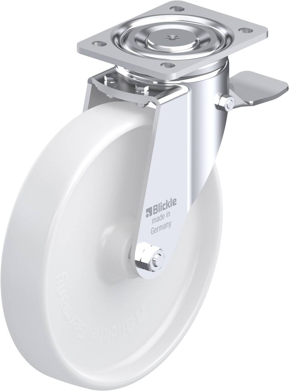 Blickle 11650 LH-PO 250G-ST Kółko skrętne z hamulcem Średnica koła: 250 mm Maksymalne obciążenie: 900 kg 1 szt. - obrazek 1