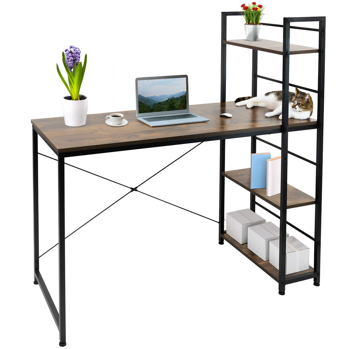 Biurko Belivio ADEPTO RUSTICAL OAK - obrazek 1