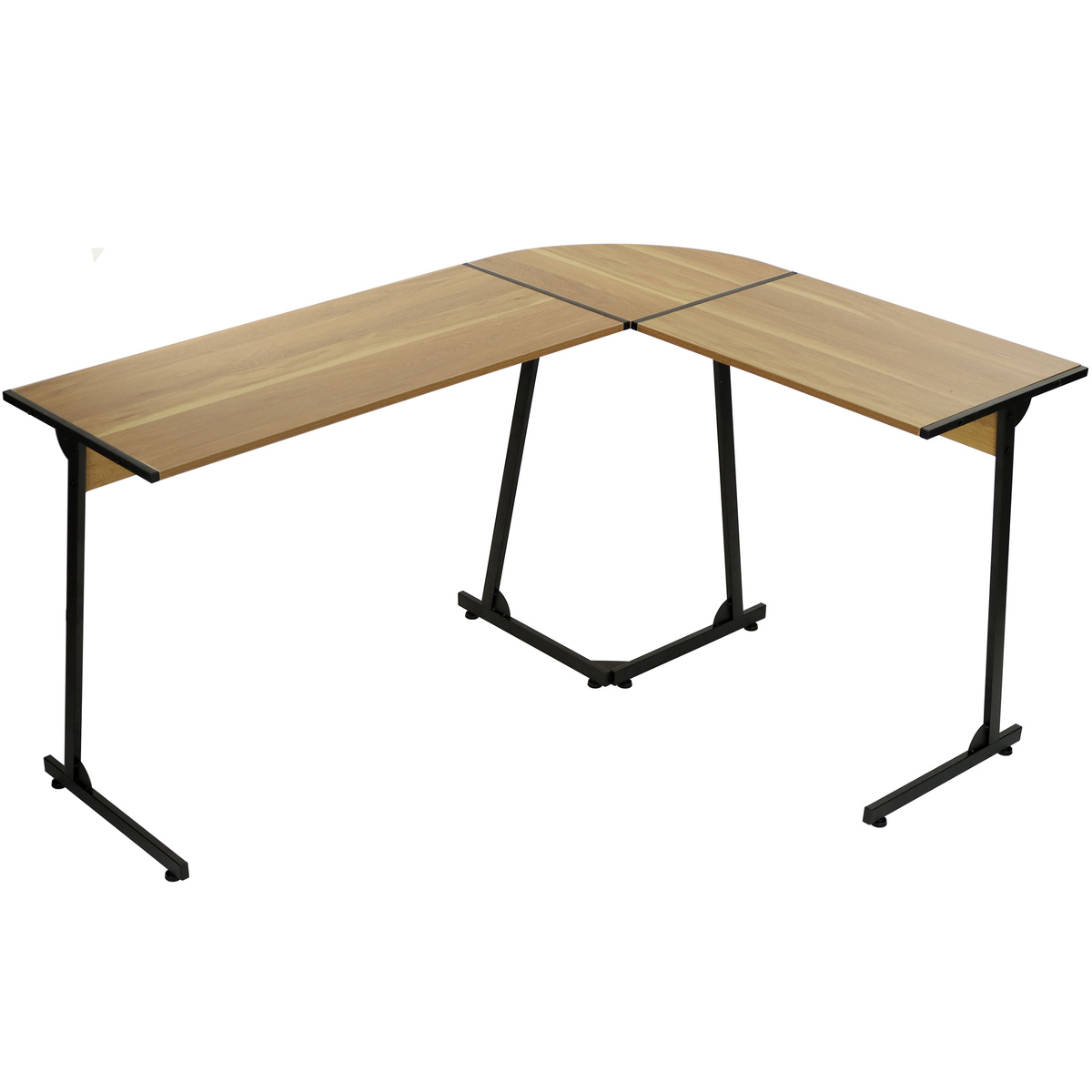 Biurko narożne Belivio ARDEN Honey Oak - obrazek 1