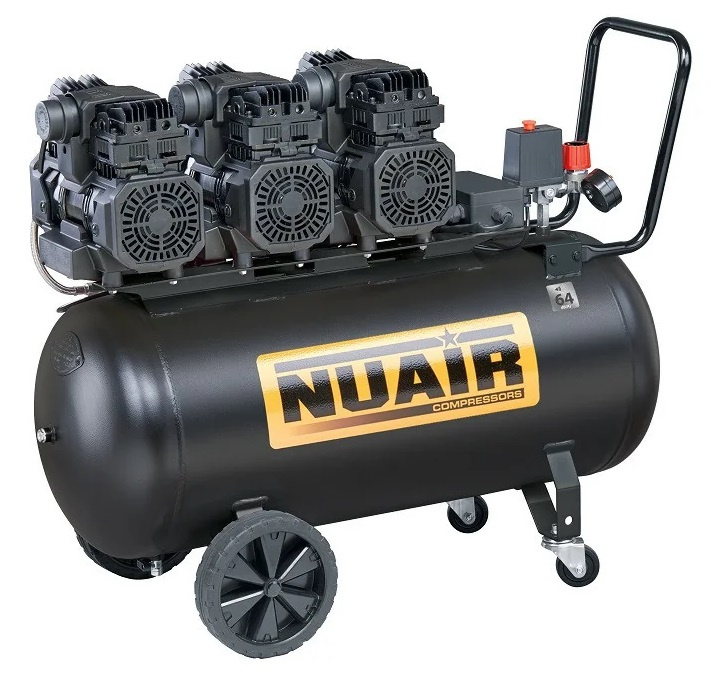 Kompresor bezolejowy 100l Nuair SILTEK TB 100T B2FC684NUA - obrazek 1
