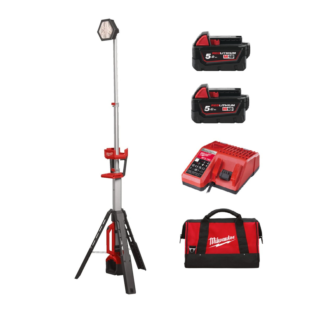 Lampa budowlana 2800 lm Milwaukee M18 SAL2-502B - obrazek 1