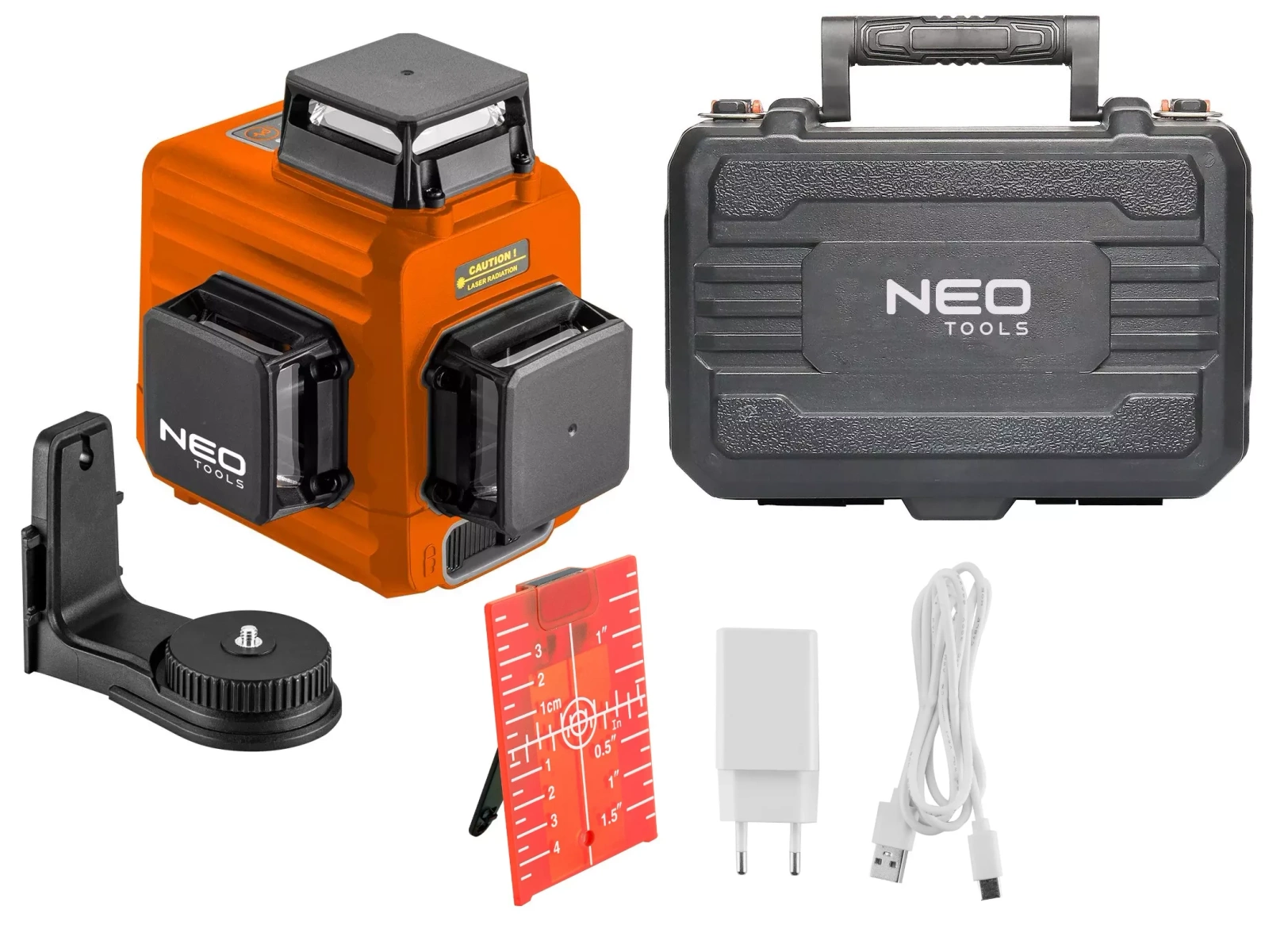 Laser krzyżowy NEO Tools 75-104 z czerwoną wiązką - obrazek 1