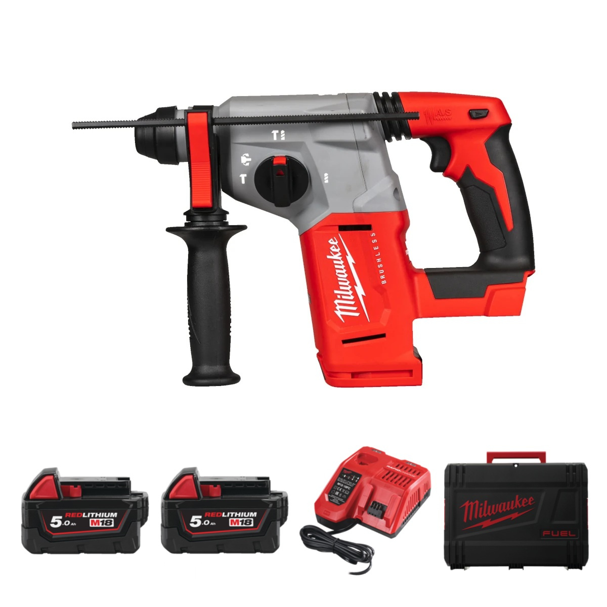 Młotowiertarka SDS-Plus Milwaukee M18 BLH-502X - obrazek 1