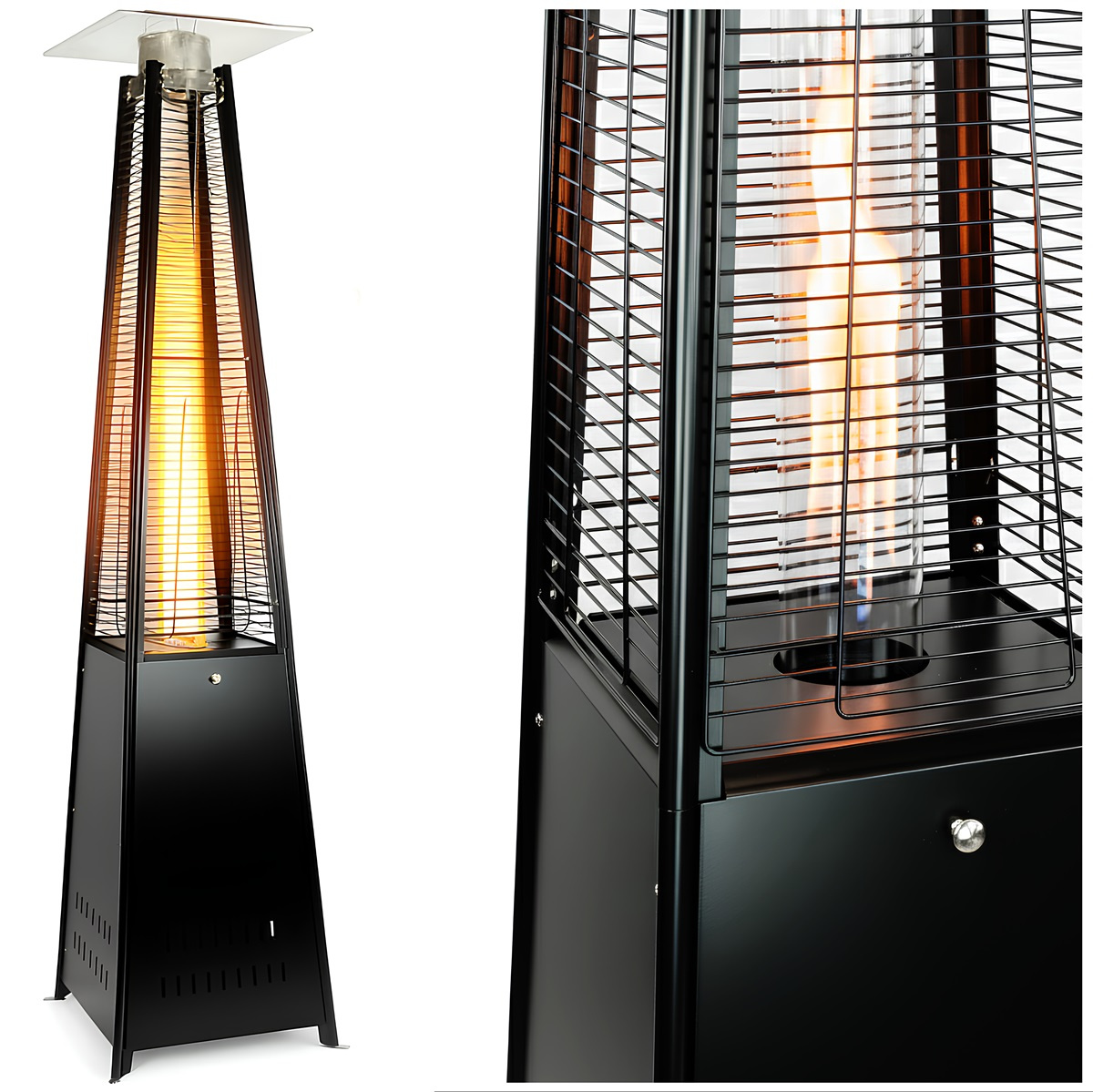 Parasol grzewczy Belivio AGNI czarny - obrazek 1